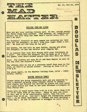 Douglas College Newsletters